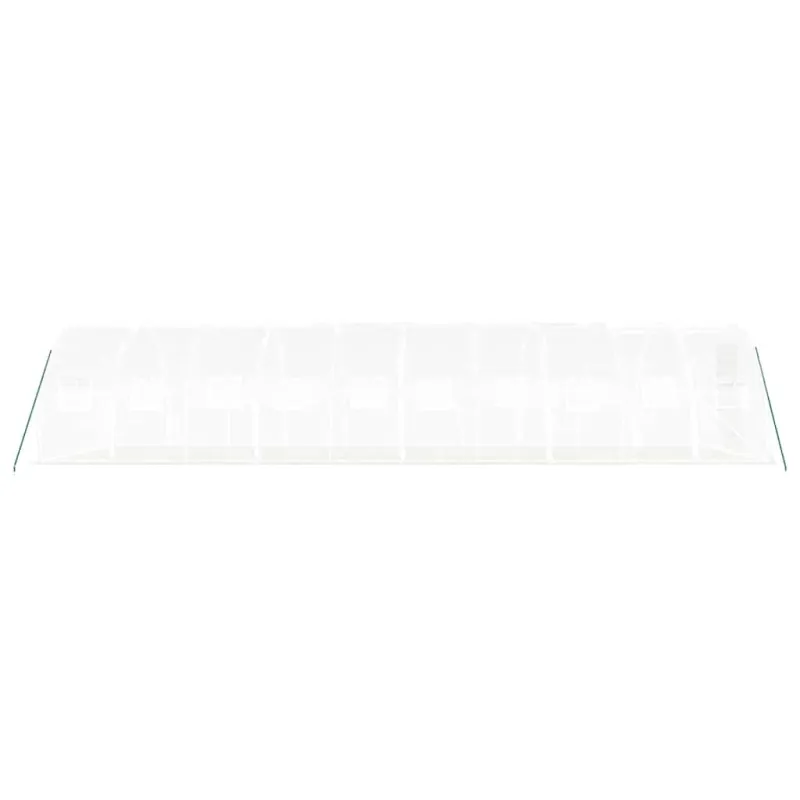 Šiltnamis su plieno rėmu, baltos spalvos, 10x3x2m, 30m²