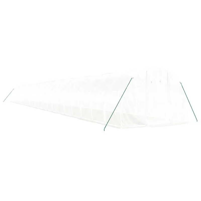 Šiltnamis su plieno rėmu, baltos spalvos, 24x3x2m, 72m²