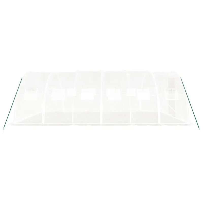 Šiltnamis su plieno rėmu, baltos spalvos, 6x4x2m, 24m²