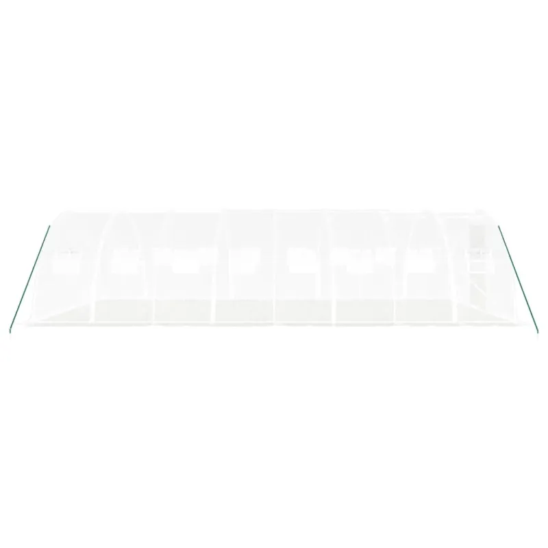 Šiltnamis su plieno rėmu, baltos spalvos, 8x4x2m, 32m²