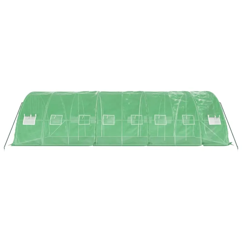 Šiltnamis su plieno rėmu, žalios spalvos, 8x5x2,3m, 40m²