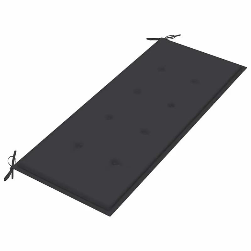 Sudedamas sodo suoliukas su pagalvėle, 128,5cm, tikmedis