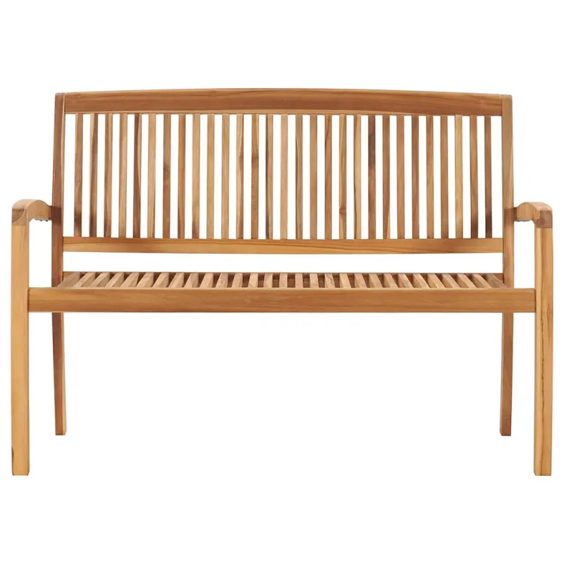 Sudedamas sodo suoliukas su pagalvėle, 128,5cm, tikmedis