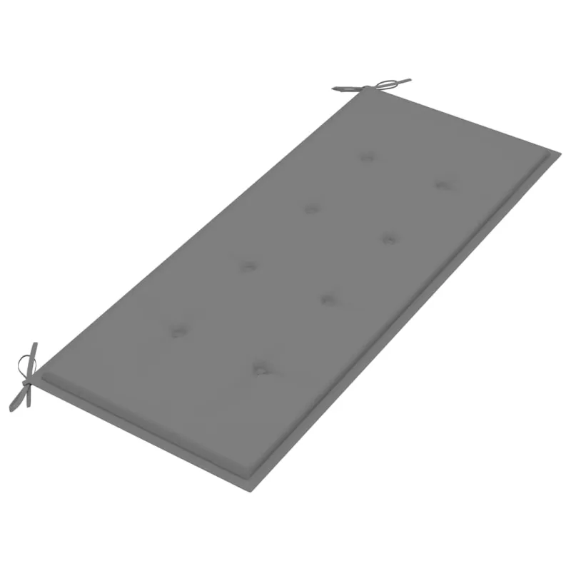 Sudedamas sodo suoliukas su pagalvėle, 128,5cm, tikmedis