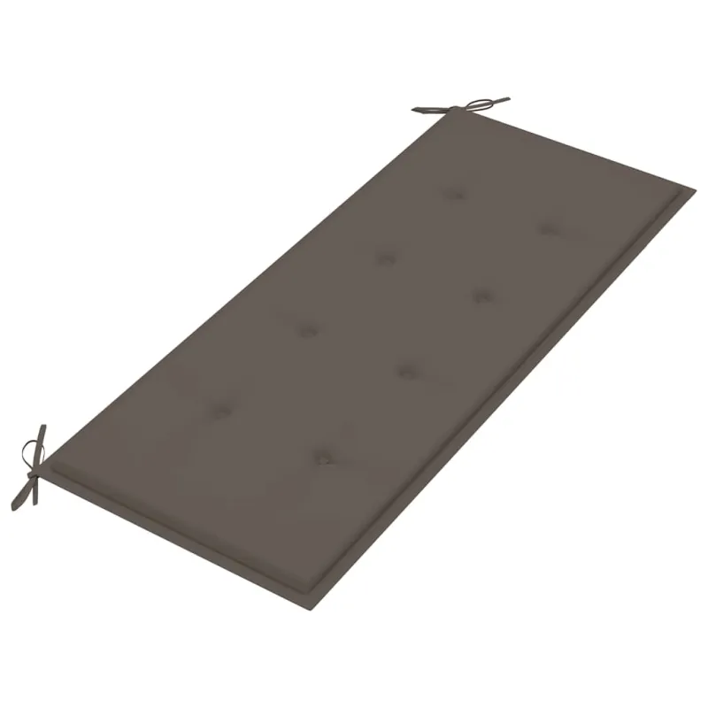 Sudedamas sodo suoliukas su pagalvėle, 128,5cm, tikmedis