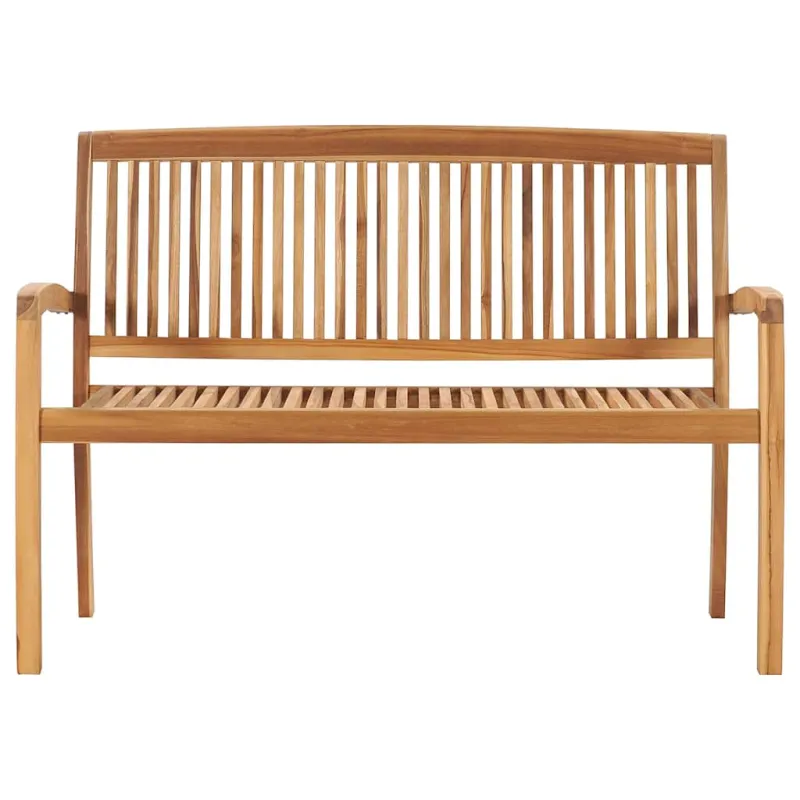 Sudedamas sodo suoliukas su pagalvėle, 128,5cm, tikmedis