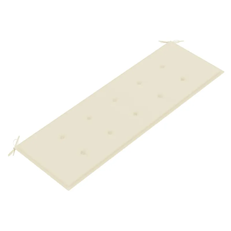 Sudedamas sodo suoliukas su pagalvėle, 159 cm, tikmedis