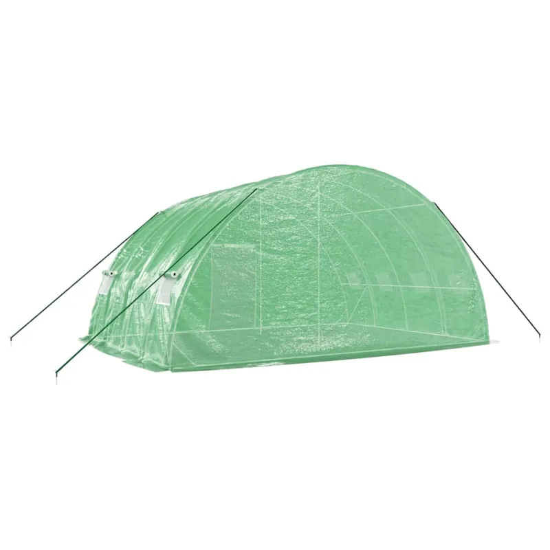 Šiltnamis su plieniniu rėmu, žalias, 24 m², 6x4x2,85 m