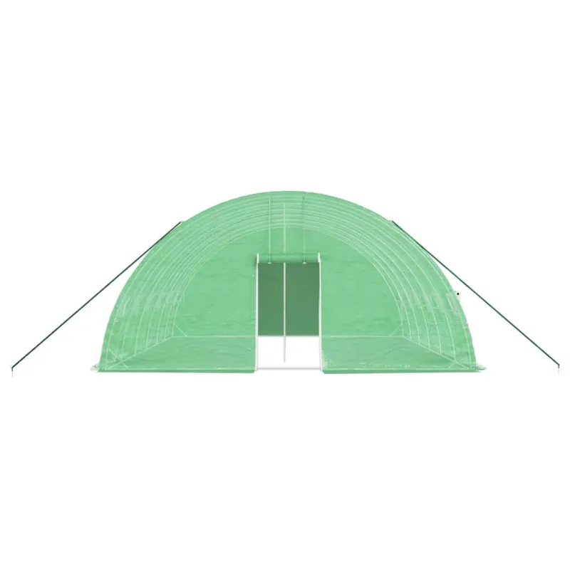 Šiltnamis su plieno rėmu, žalios spalvos, 6x6x2,85m, 36m²