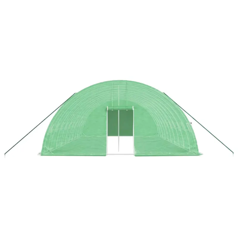 Šiltnamis su plieno rėmu, žalios spalvos, 10x6x2,85m, 60m²