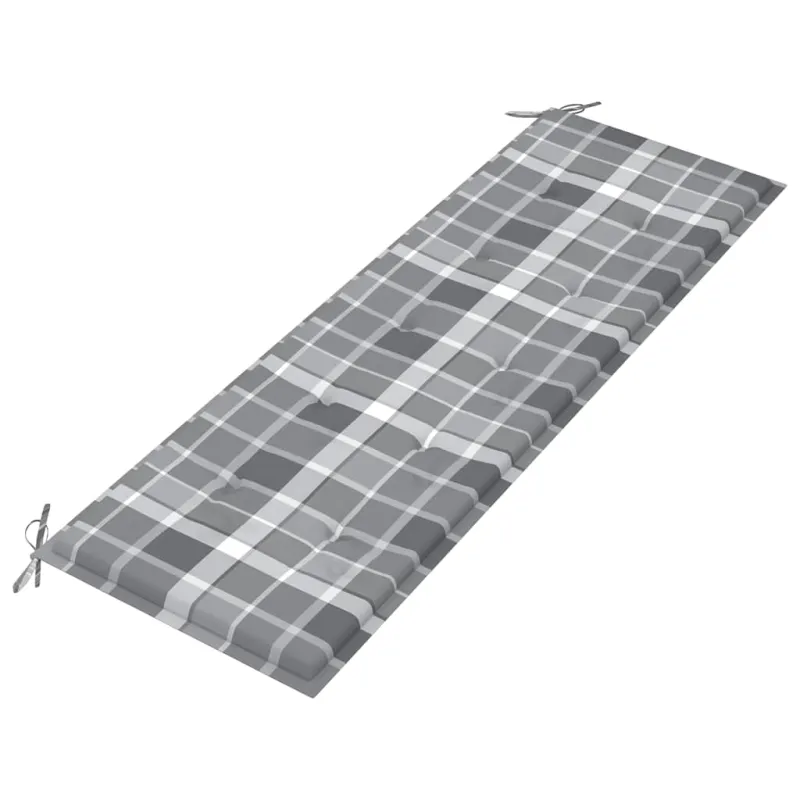 Sudedamas sodo suoliukas su pagalvėle, 159 cm, tikmedis