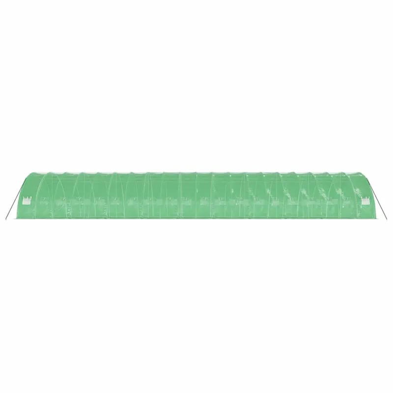 Šiltnamis su plieno rėmu, žalios spalvos, 20x6x2,85m, 120m²
