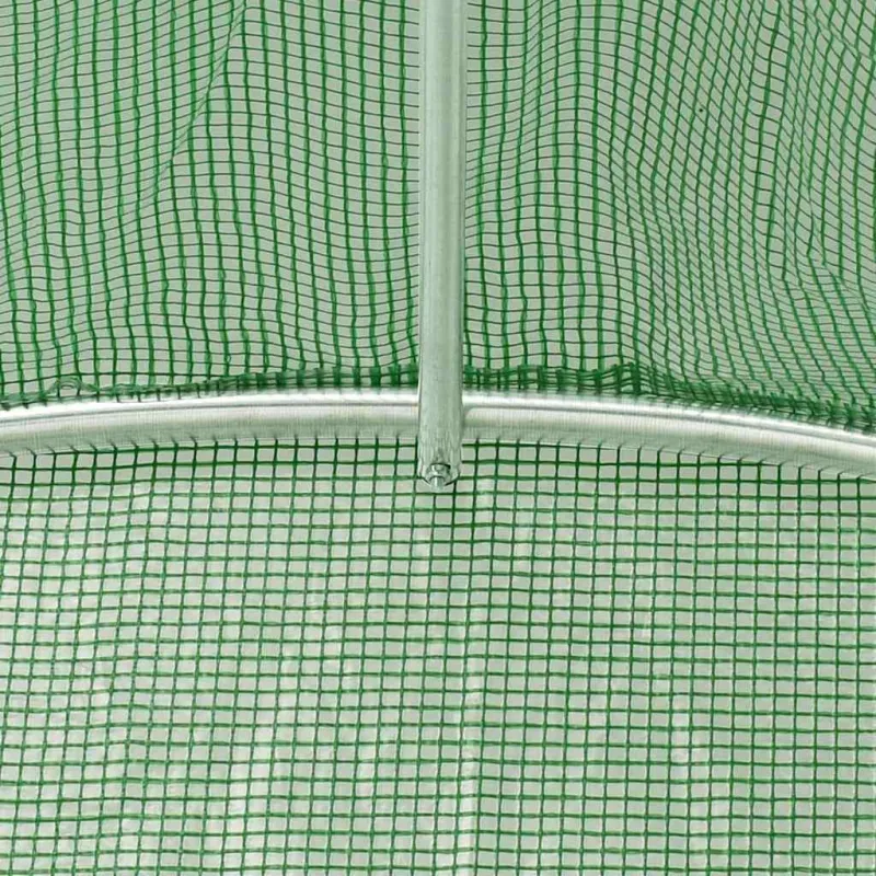 Šiltnamis su plieno rėmu, žalios spalvos, 20x6x2,85m, 120m²