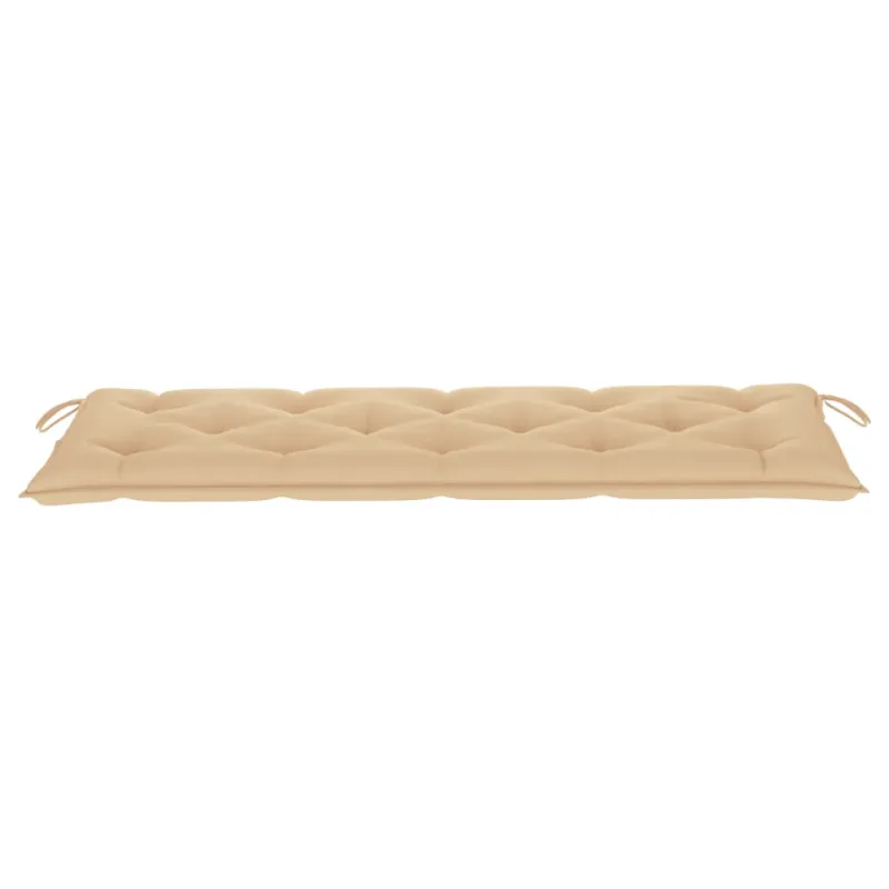 Sudedamas sodo suoliukas su pagalvėle, 159 cm, tikmedis