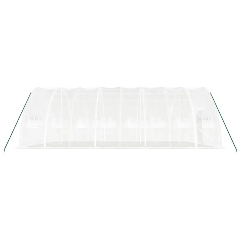 Šiltnamis su plieno rėmu, baltos spalvos, 8x6x2,85m, 48m²