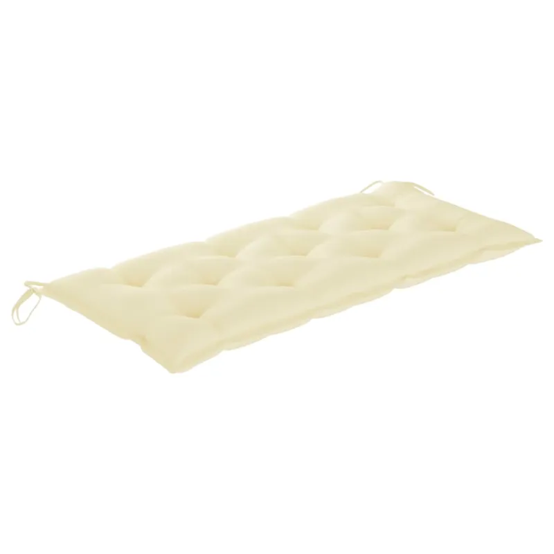 Sodo suoliukas su pagalvėle, 120cm, akacijos medienos masyvas