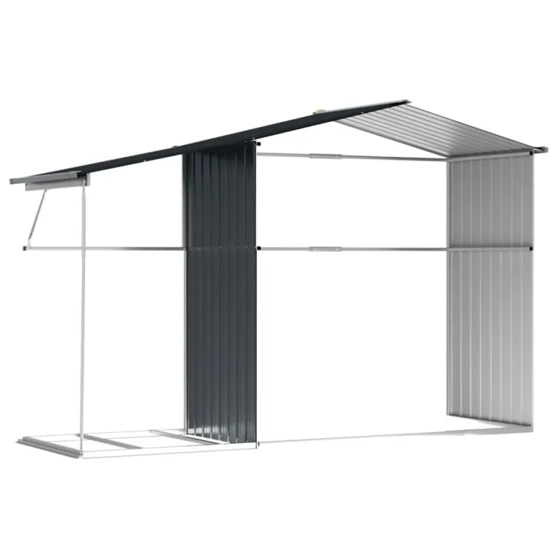 Sodo pašiūrė, antracito, 277x192,5x179cm, galvanizuotas plienas
