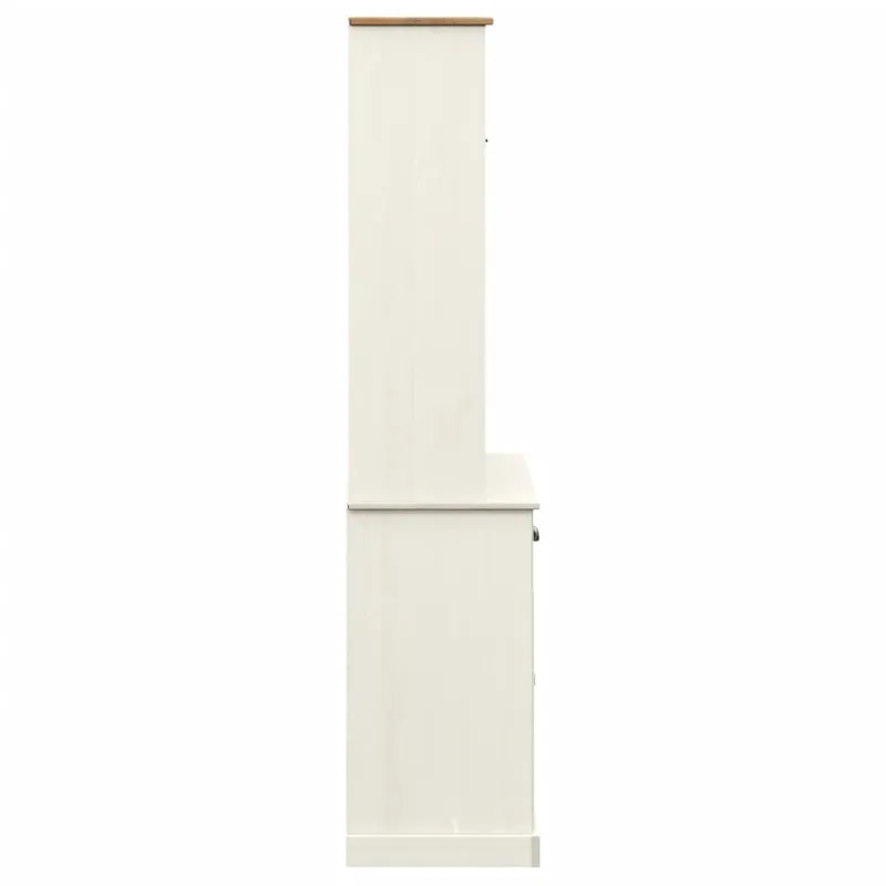 Komoda VIGO, balta, 78x40x175cm, pušies medienos masyvas