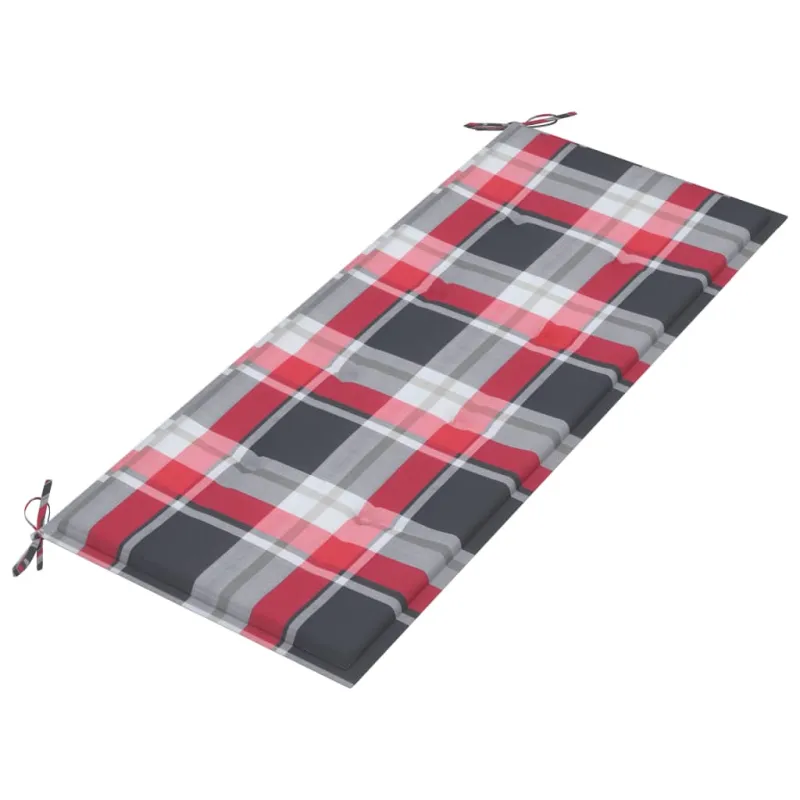 Sulankstomas sodo suoliukas su pagalvėle, 118cm, bambukas