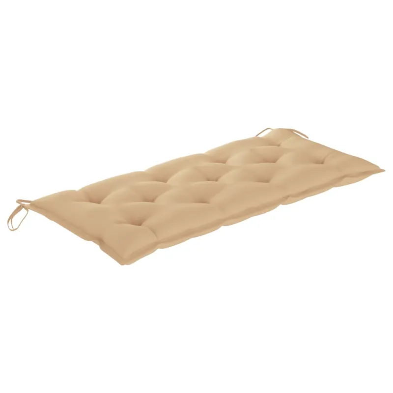 Sulankstomas sodo suoliukas su pagalvėle, 118cm, bambukas