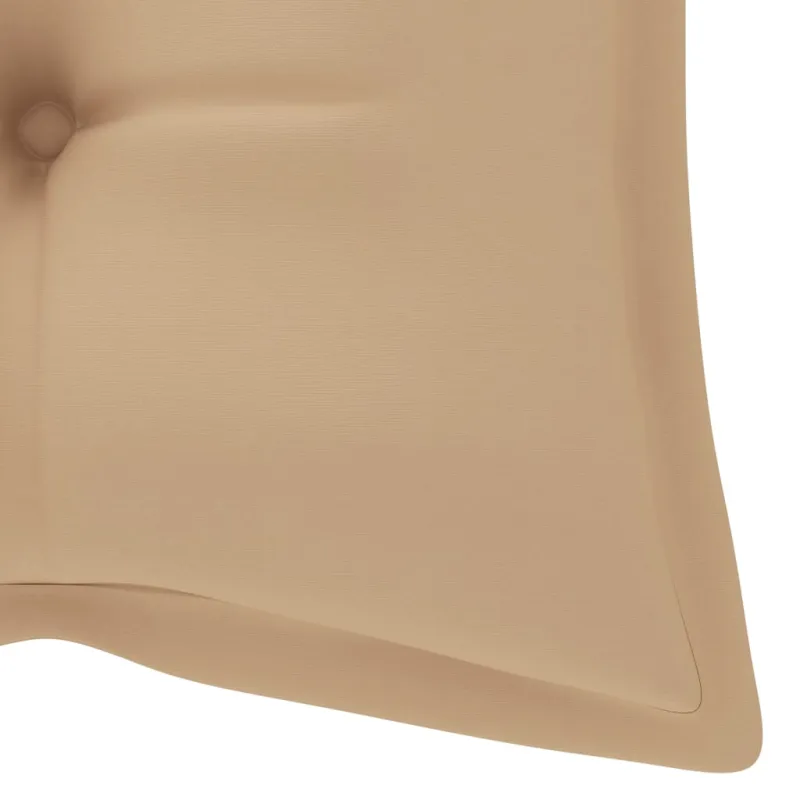 Sulankstomas sodo suoliukas su pagalvėle, 118cm, bambukas