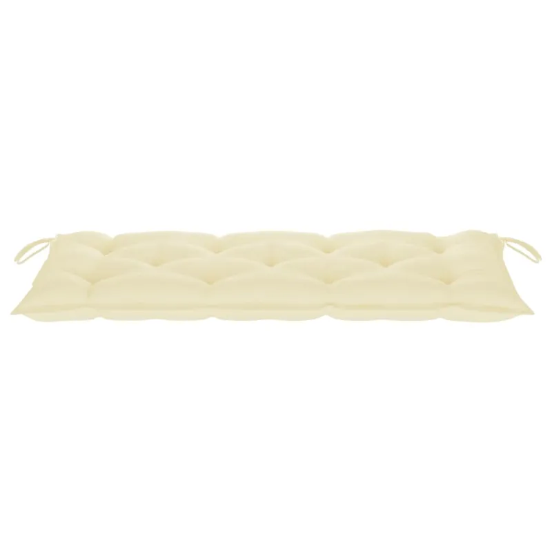Sodo suoliukas su pagalvėle, 120cm, bambukas (41504+314946)
