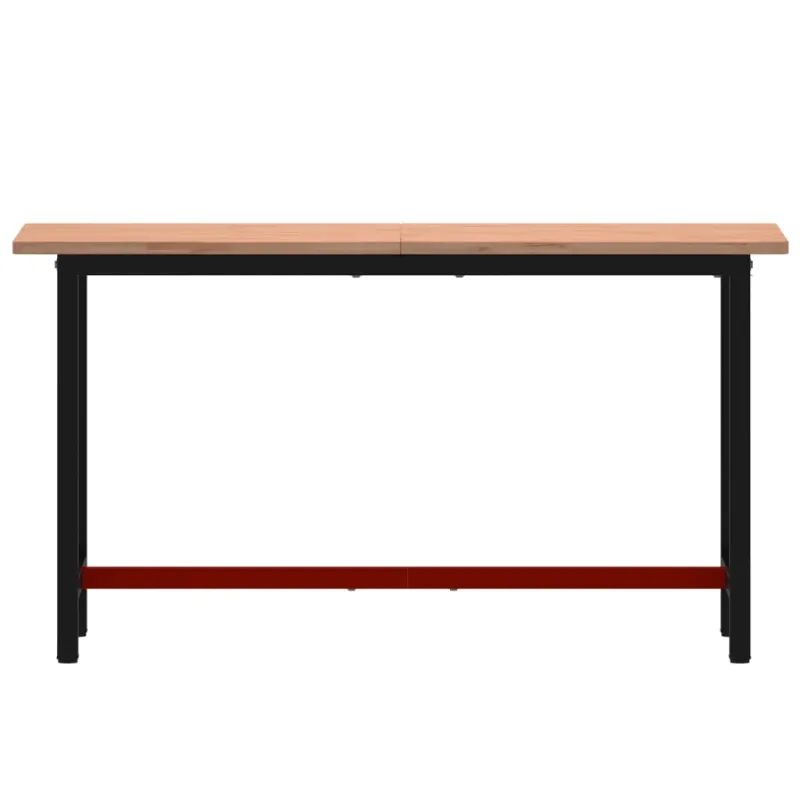 Darbastalis, 150x55x81,5cm, bukmedžio masyvas ir metalas