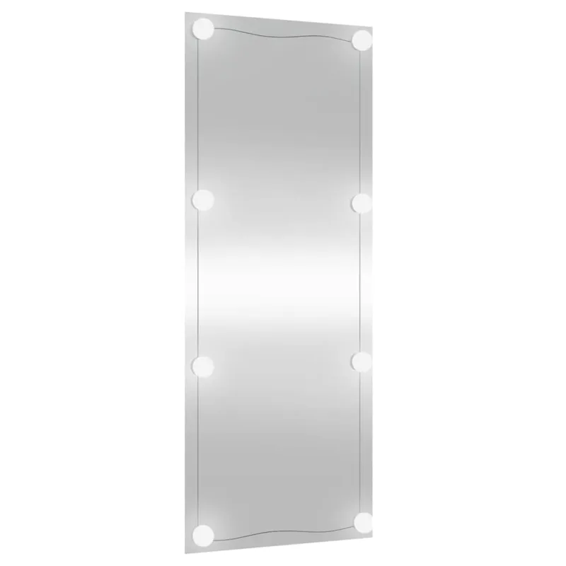 Sieninis veidrodis su LED lemputėmis, 40x100cm, stiklas
