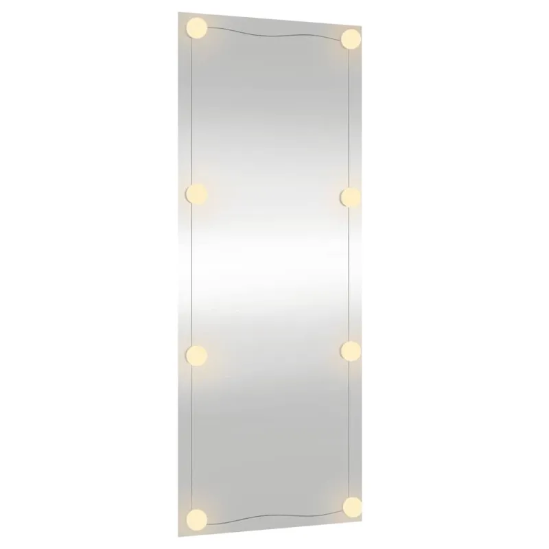 Sieninis veidrodis su LED lemputėmis, 40x100cm, stiklas