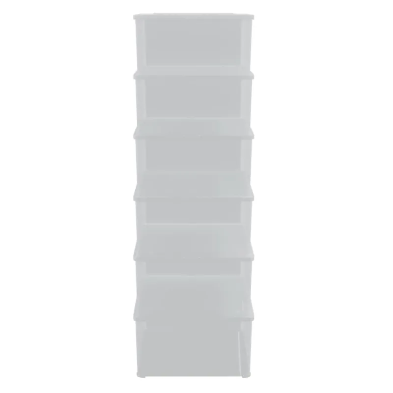 Plastikinės daiktadėžės, 6 vnt., 10 l, sukraunamos