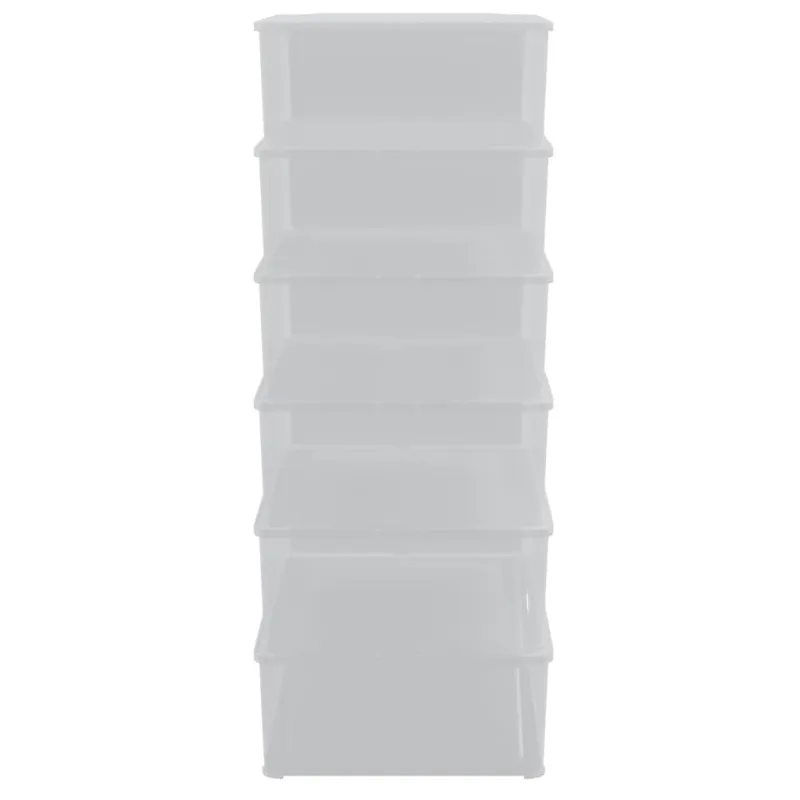 Plastikinės daiktadėžės, 6vnt., 25l, sukraunamos