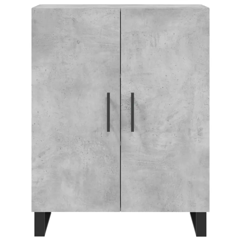 Komoda, betono pilkos spalvos, 69,5x34x180cm, apdirbta mediena
