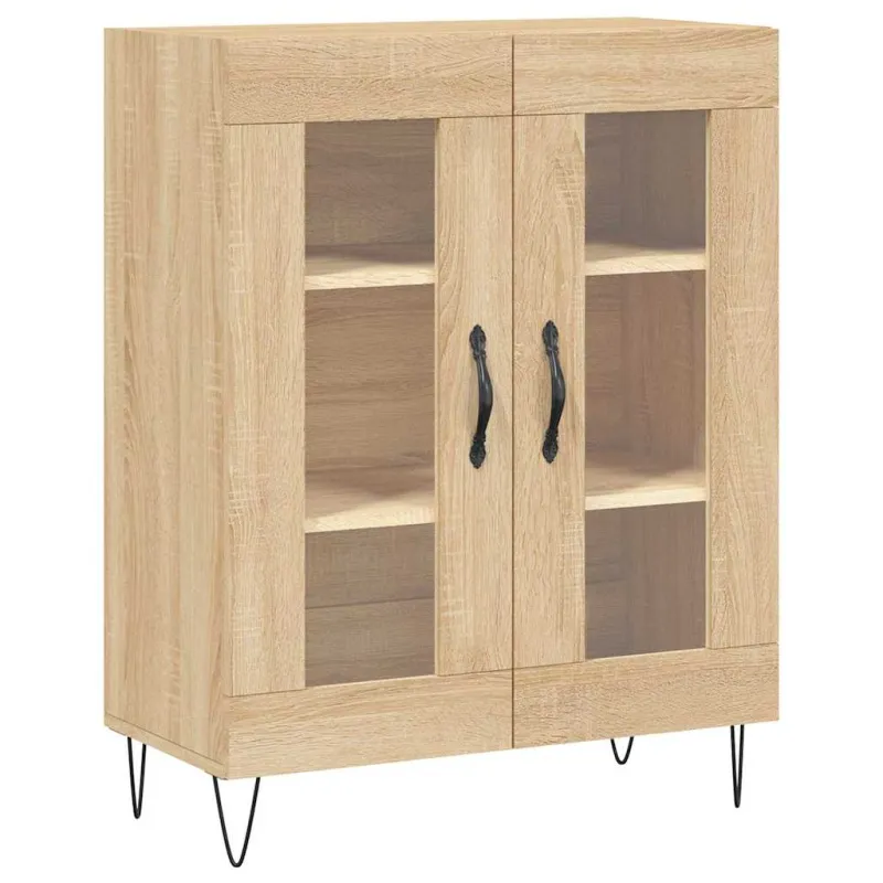 Komoda, sonoma ąžuolo spalvos, 69,5x34x180cm, apdirbta mediena