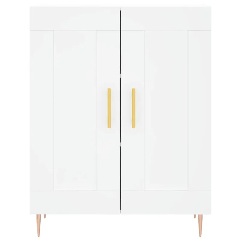 Komoda, baltos spalvos, 69,5x34x180cm, apdirbta mediena
