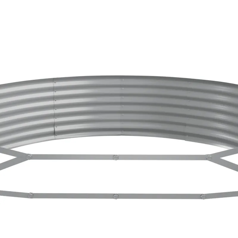 Aukštas sodo lovelis, rudas, 373x140x36cm, cinkuotas plienas