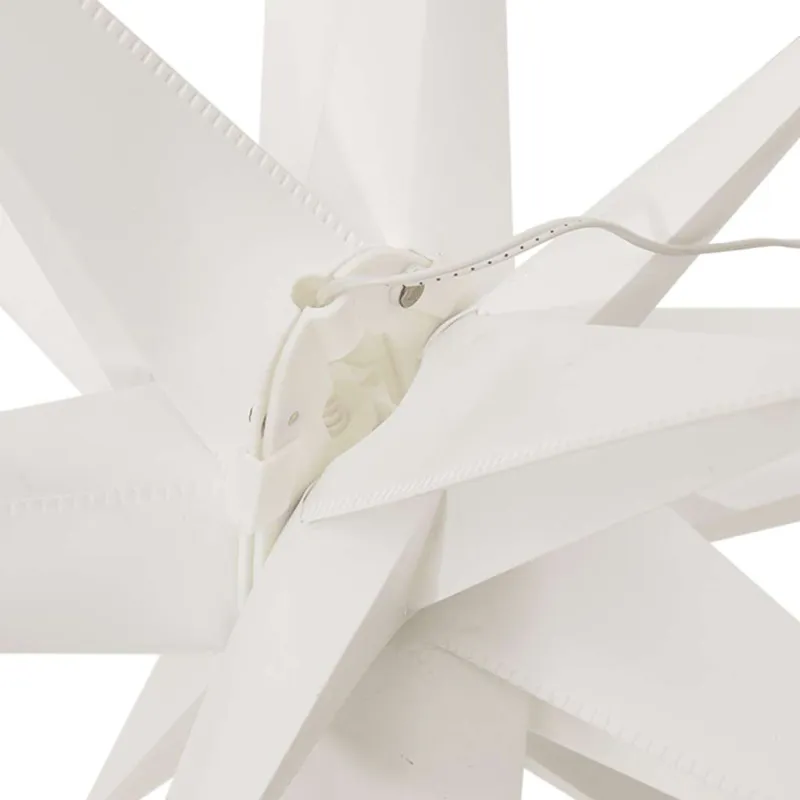 Kalėdiniai šviestuvai su LED, 3vnt., balti, 57cm, sulankstomi