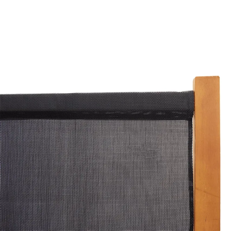 Kambario pertvara, 5 dalių, juodos spalvos, 350x180cm