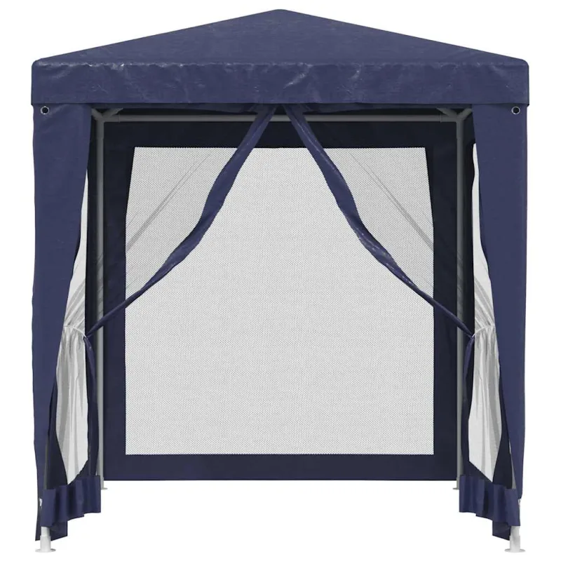 Proginė palapinė su 4 tinklinėmis sienomis, mėlyna, 2x2m, HDPE