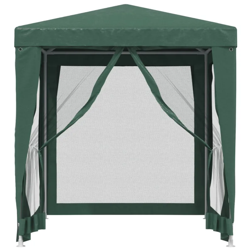 Proginė palapinė su 4 tinklinėmis sienomis, žalia, 2x2m, HDPE