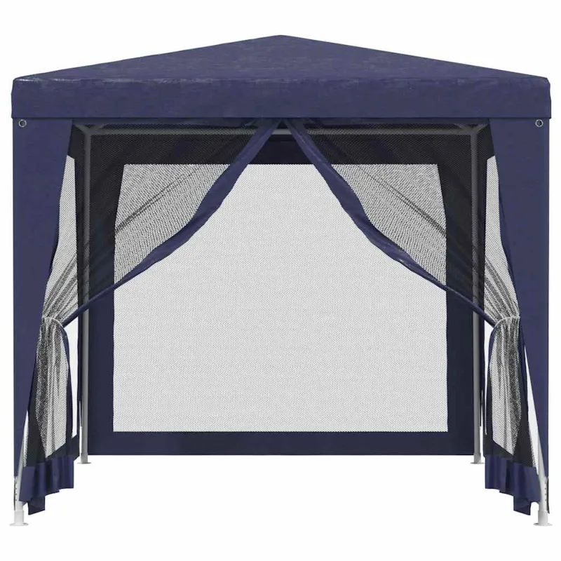 Proginė palapinė su 4 sienomis, mėlyna, 2,5x2,5m, HDPE