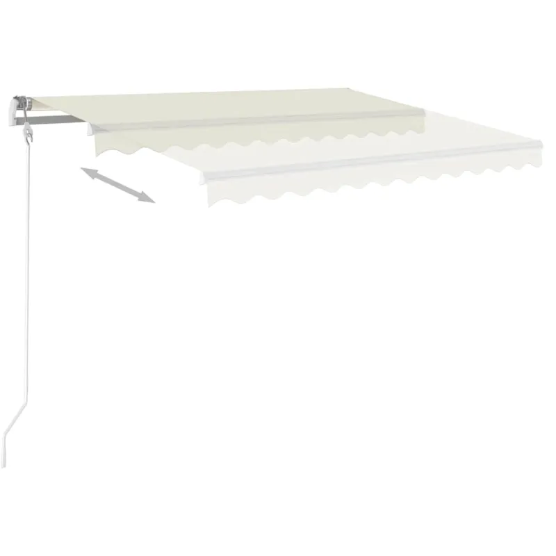Automatinė ištraukiama markizė, kreminės spalvos, 300x250cm