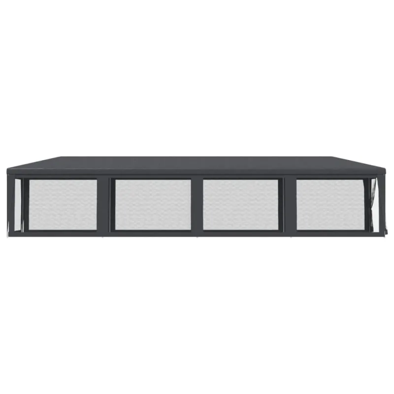 Proginė palapinė su 10 tinklinių sienų, antracito, 3x12m, HDPE
