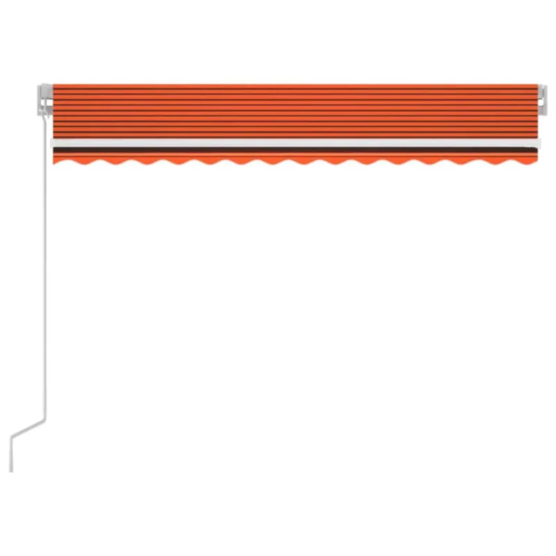 Rankiniu būdu ištraukiama markizė, oranžinė ir ruda, 350x250cm