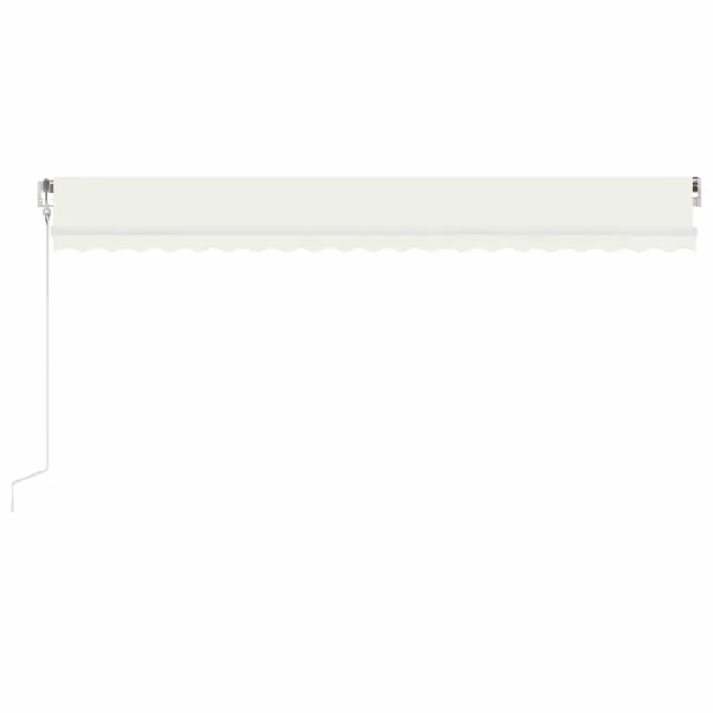 Automatinė markizė su LED/vėjo jutikliu, kreminė, 500x300cm