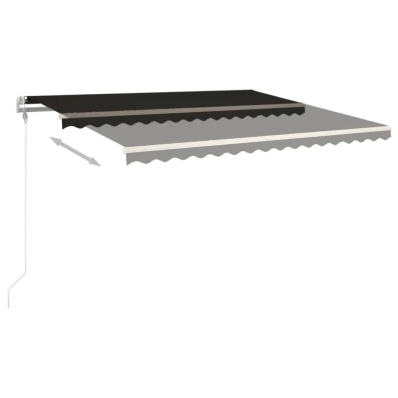 Automatinė ištraukiama markizė, antracito spalvos, 400x350cm