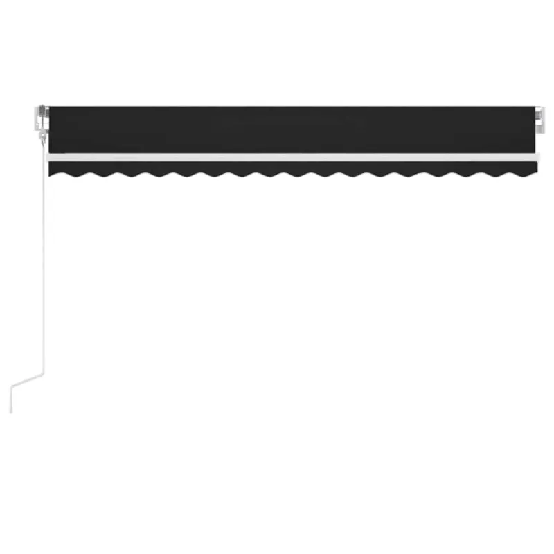 Automatinė markizė su LED/vėjo jutikliu, antracito, 400x350cm
