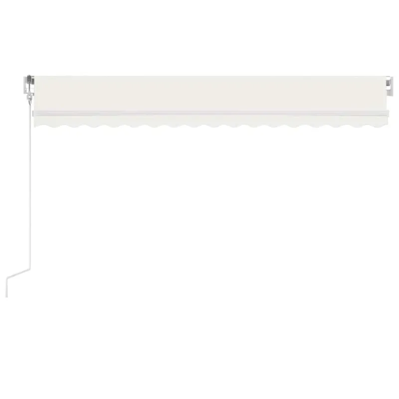 Automatinė markizė su LED/vėjo jutikliu, kreminė, 450x350cm