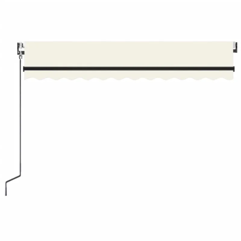 Automatinė markizė su LED/vėjo jutikliu, kreminė, 350x250cm