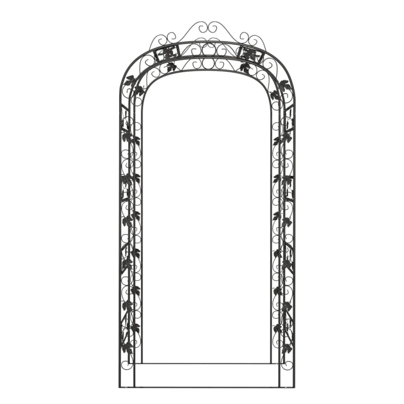 Sodo arka, juodos spalvos, 116x45x240cm, plienas