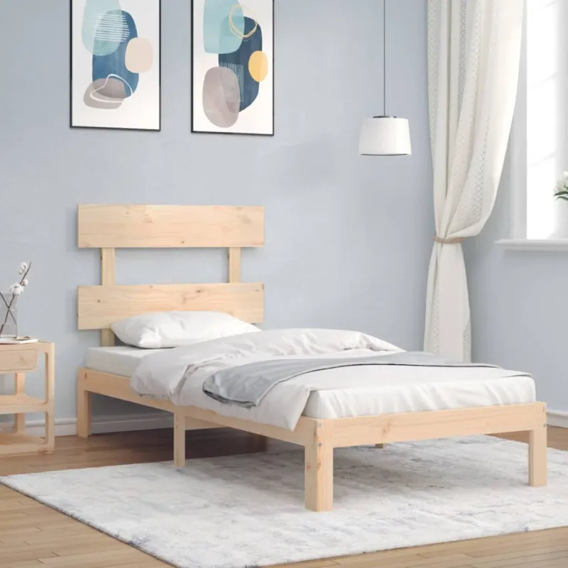 Lovos rėmas be čiužinio, 90x200cm, pušies medienos masyvas